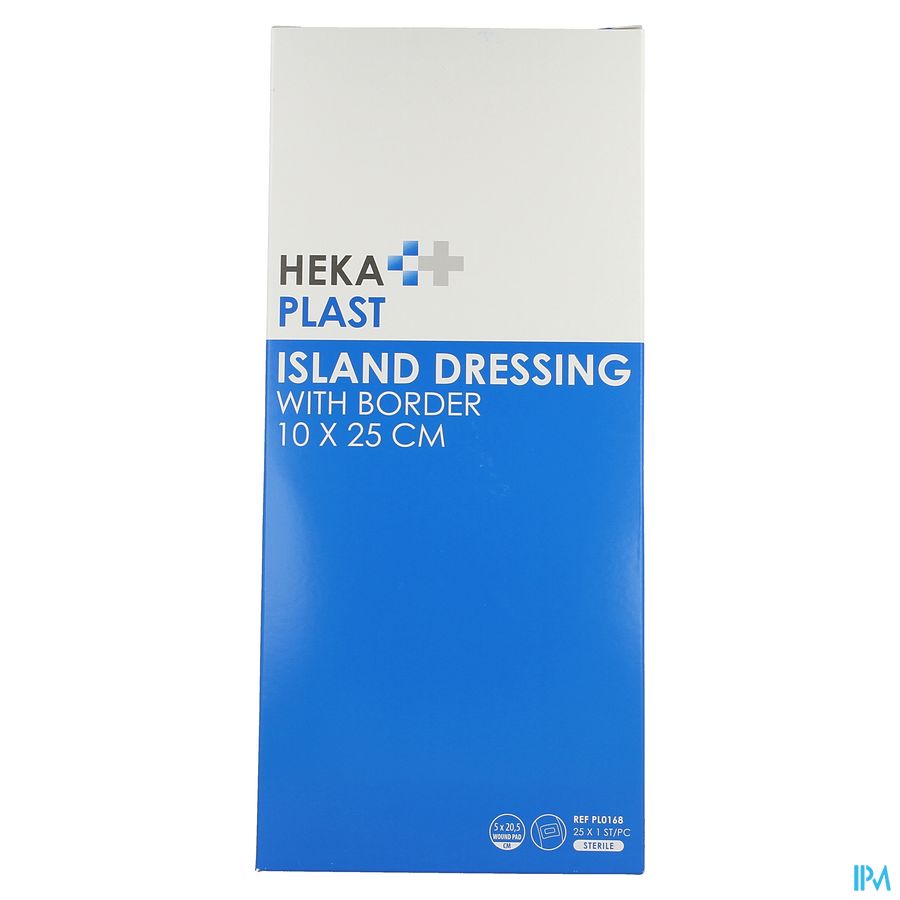 Hekaplast Border Eilandpleister Steriel 10x25cm 25 1