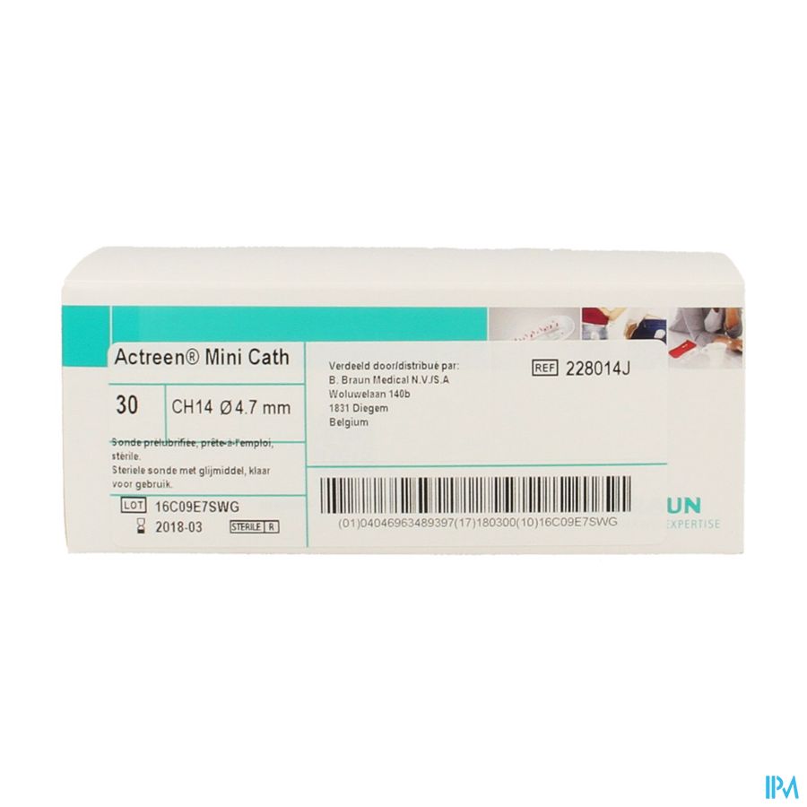 Actreen Lite Mini Sonde Prelubrif. Ch14 30 228014j Actreen Lite Mini Sonde Prelubrif. Ch14 30 228014j