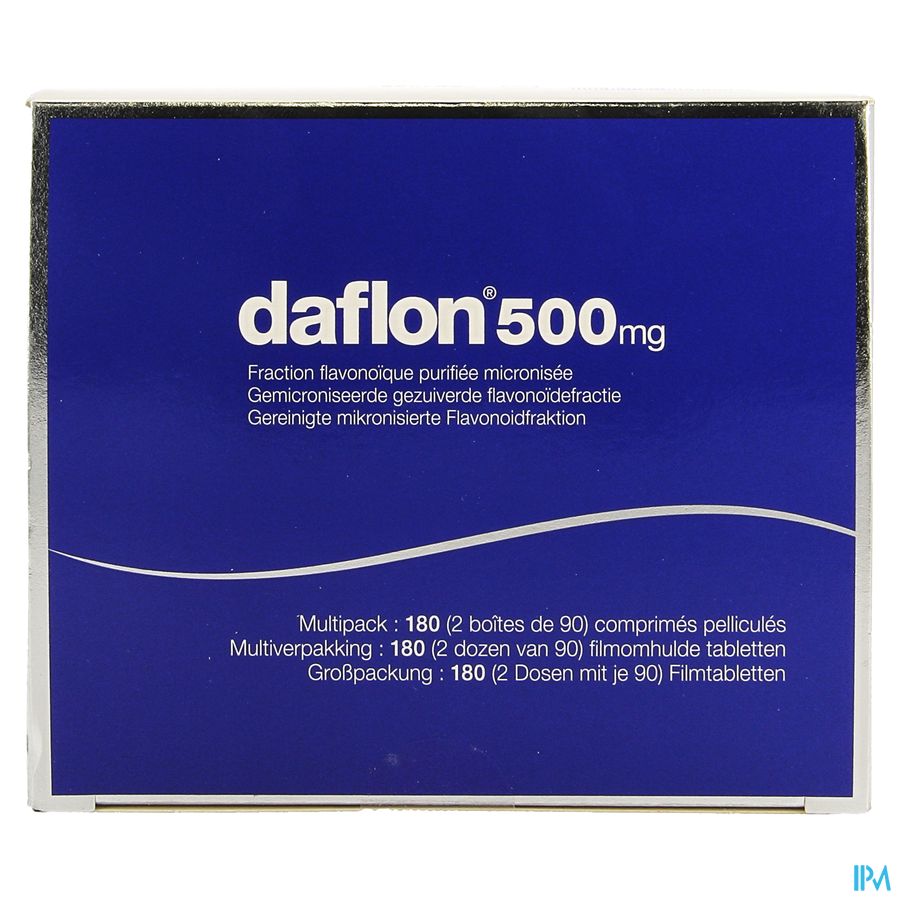 Daflon 500 Filmomh Tabl 180 X 500mg 8