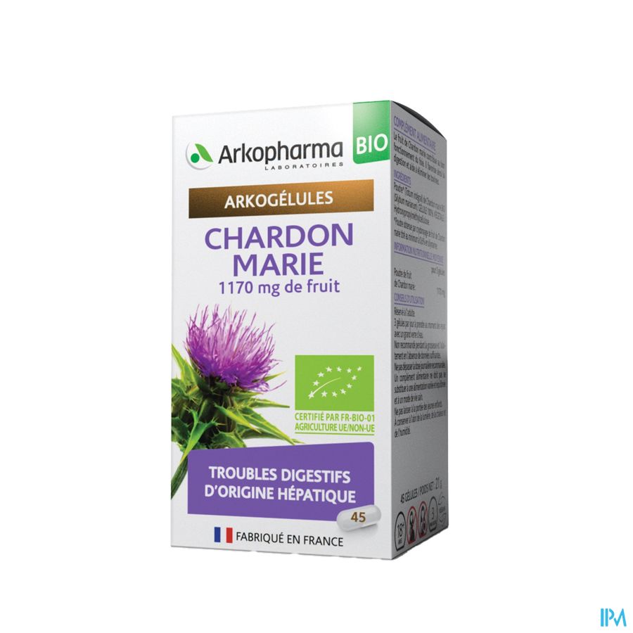 Arkogelules Chardon Marie Bio Caps 45 Nf 4
