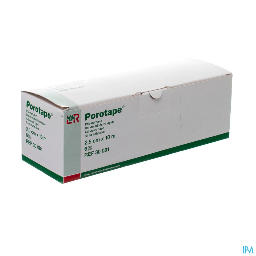 Porotape Tape Adhesif N/elast 2,5cmx10m 6 30081