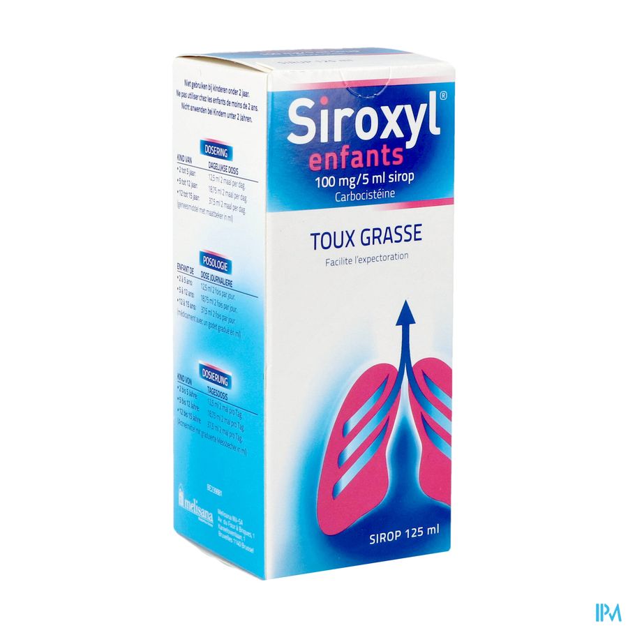 Siroxyl Sirop Enfants/kinderen 125ml 100mg/5ml Siroxyl Sirop Enfants/kinderen 125ml 100mg/5ml