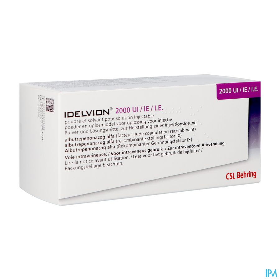 Idelvion 2000iu Orifarm Inj Fl 1 Idelvion 2000iu Orifarm Inj Fl 1