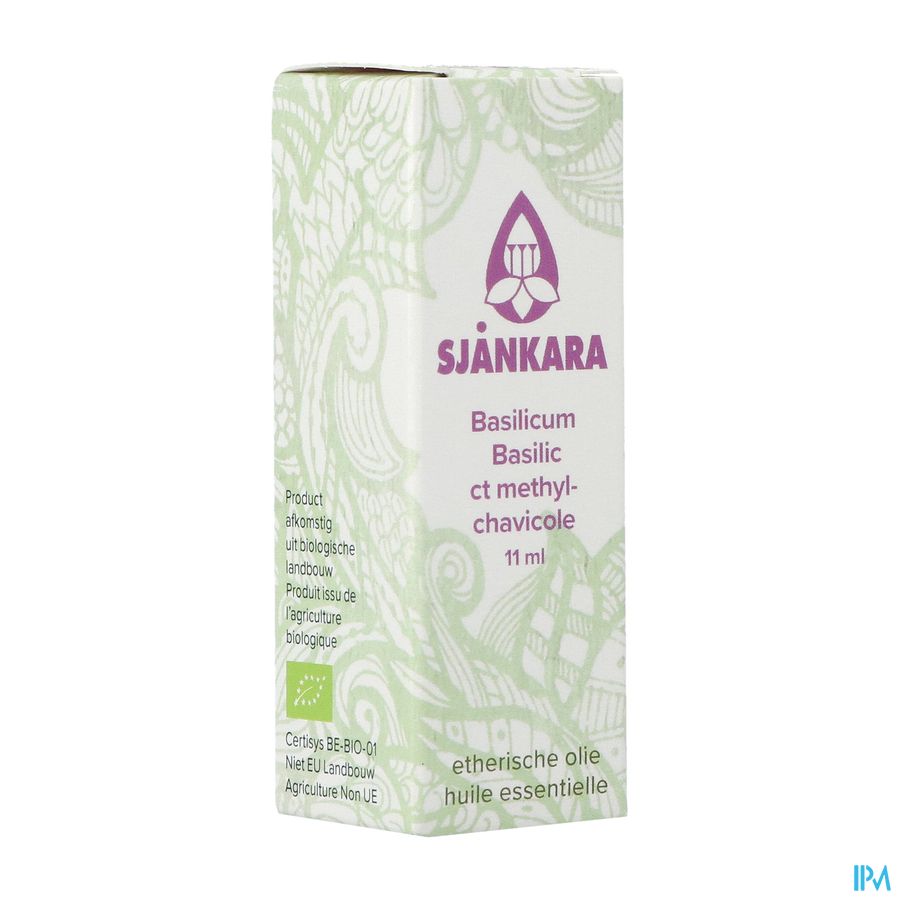 Sjankara Basilicum Methylchavic.ess. Olie Bio 11ml Sjankara Basilicum Methylchavic.ess. Olie Bio 11ml