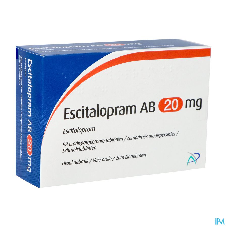 Escitalopram Ab 20mg Comp Orodisp 98 X 20mg Escitalopram Ab 20mg Comp Orodisp 98 X 20mg