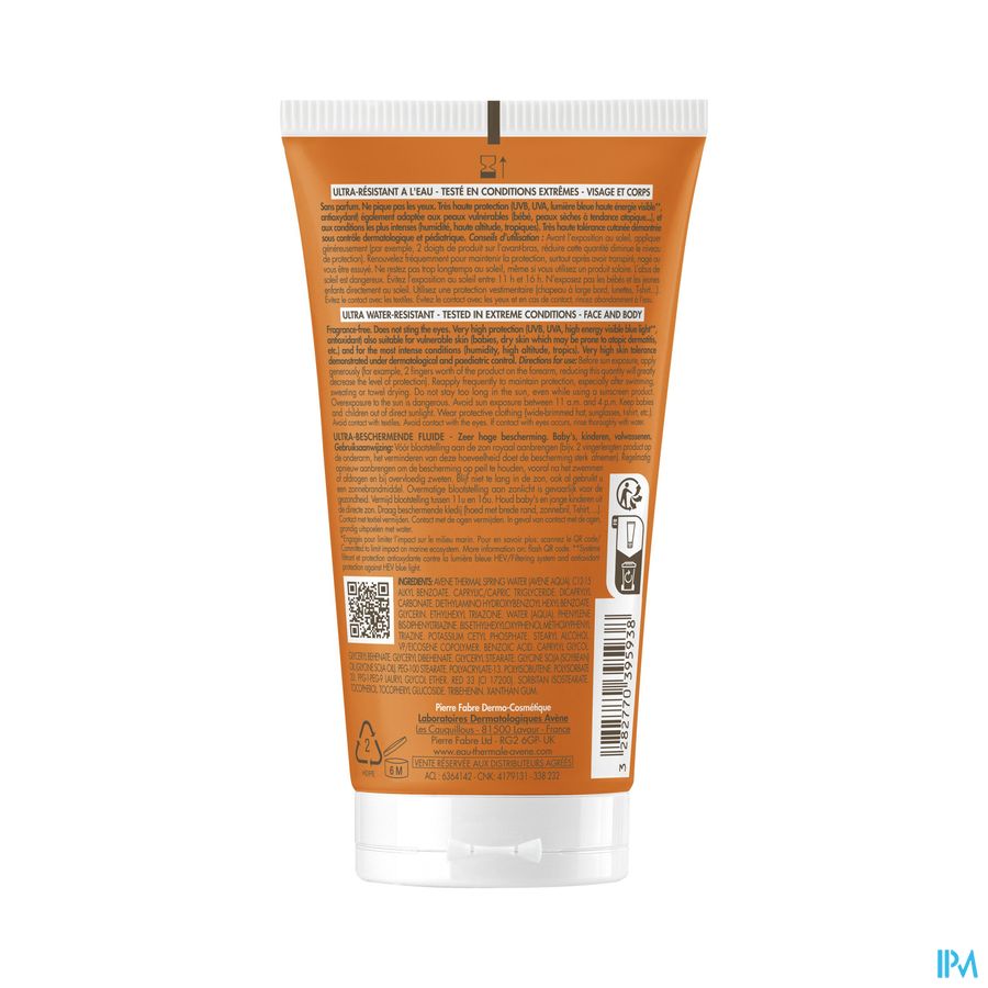 Avene Zon Spf50+ Intense Protect 50+ Fluide 150ml 5