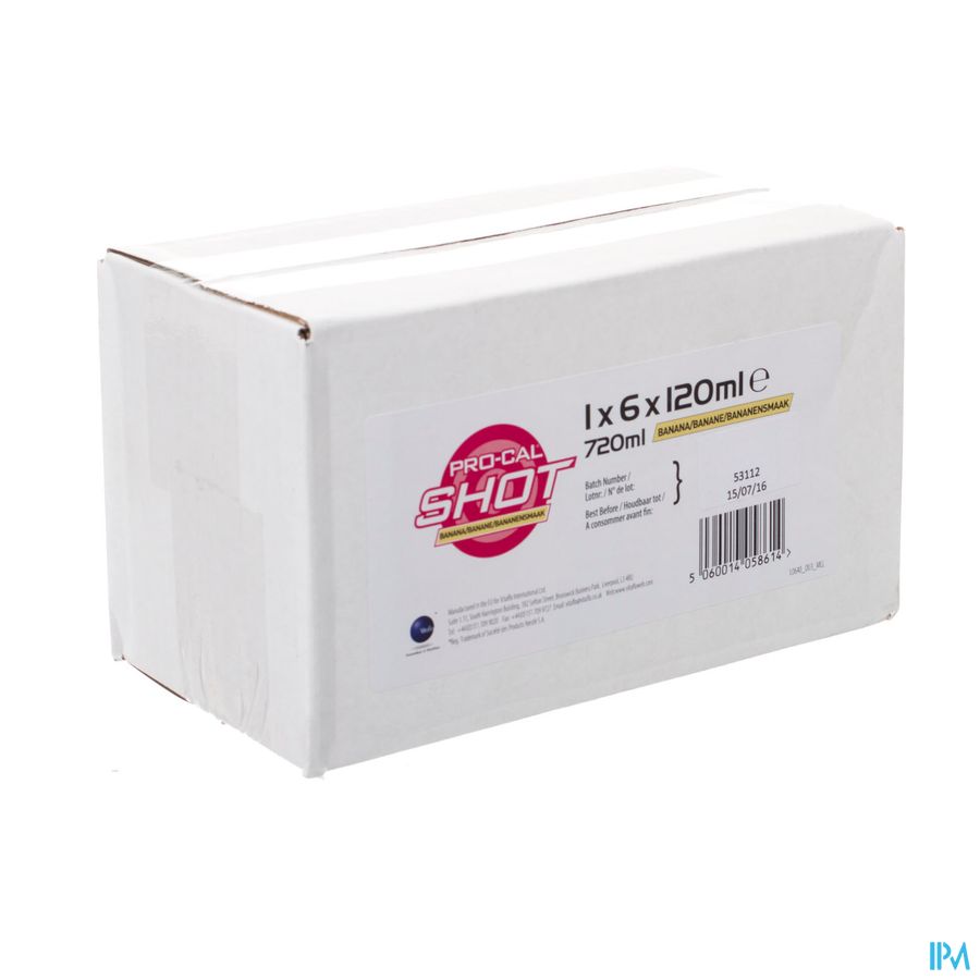Pro-cal Shot Banaan 6x120ml Pro-cal Shot Banaan 6x120ml