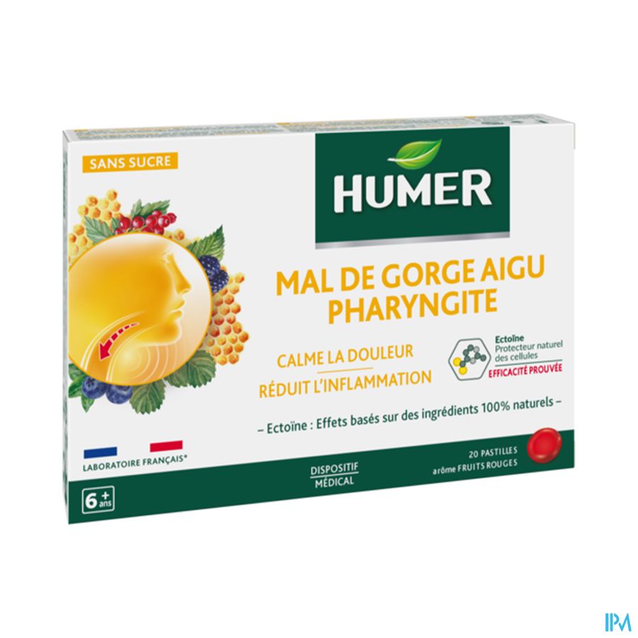 Humer Faryngitis Rood Fruit Past 20