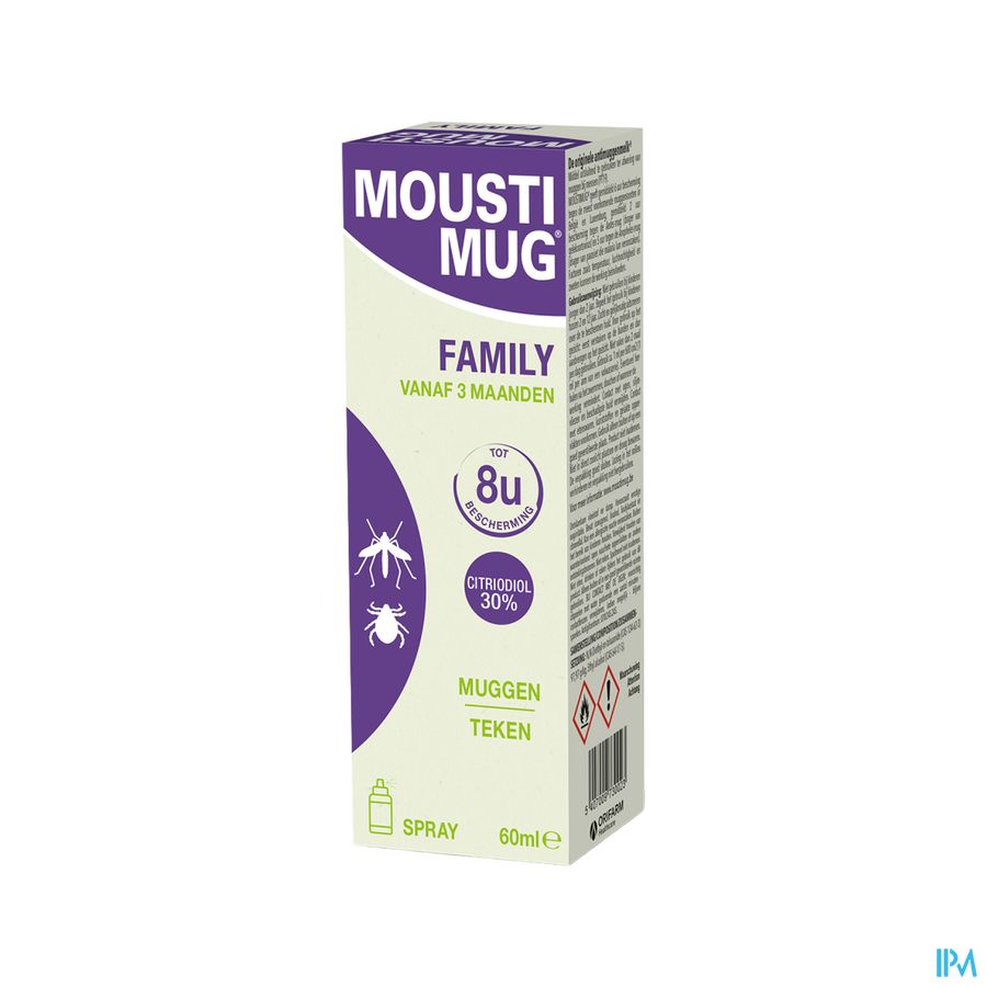 Moustimug Citriodiol 30% Family Spray 60ml