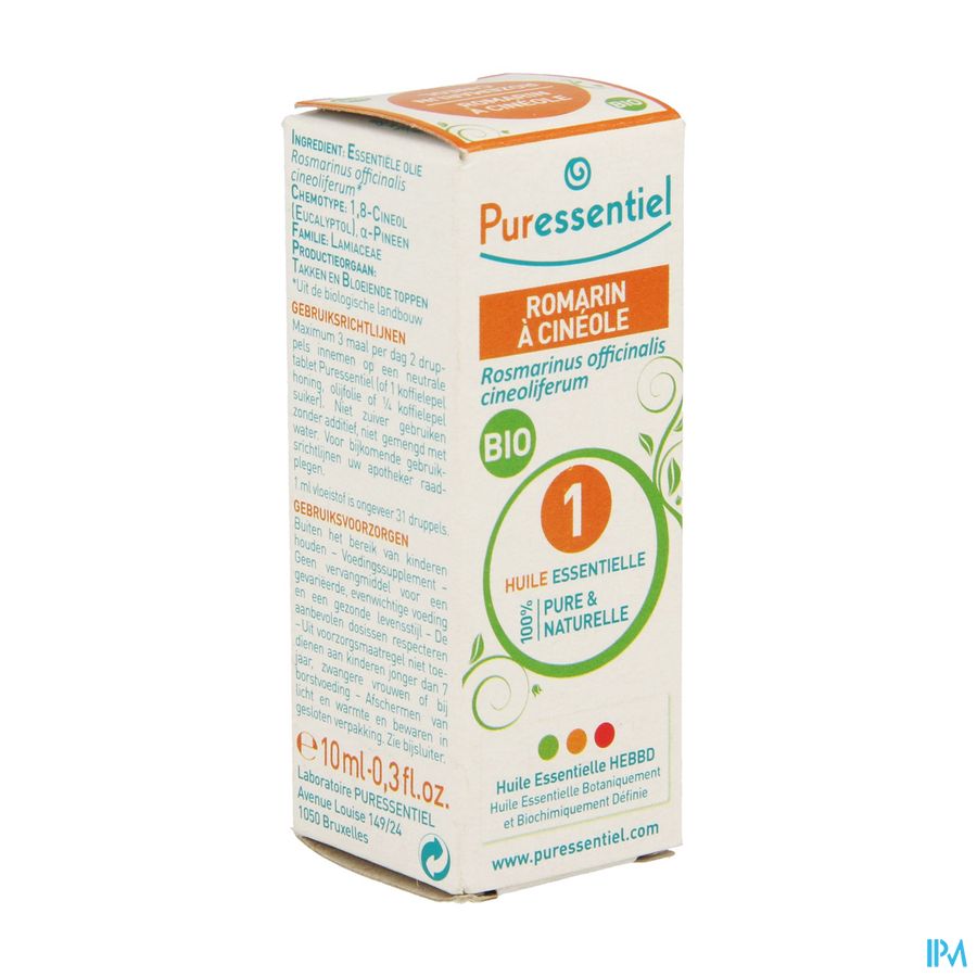 Puressentiel He Romarin Cine. Bio Exp.10ml Puressentiel He Romarin Cine. Bio Exp.10ml