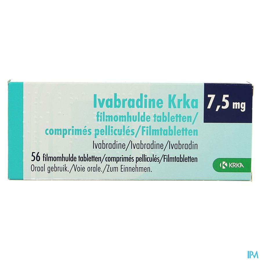 Ivabradine Krka 7,5mg Filmomh Tabl 56 1