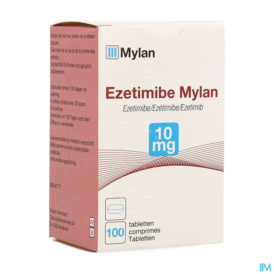 Ezetimibe Viatris 10mg Comp 100 Ezetimibe Viatris 10mg Comp 100
