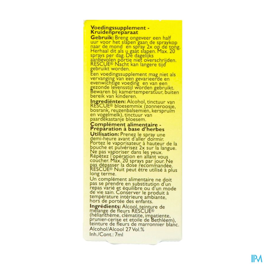 Bach Rescue Spray Nuit 7ml 1