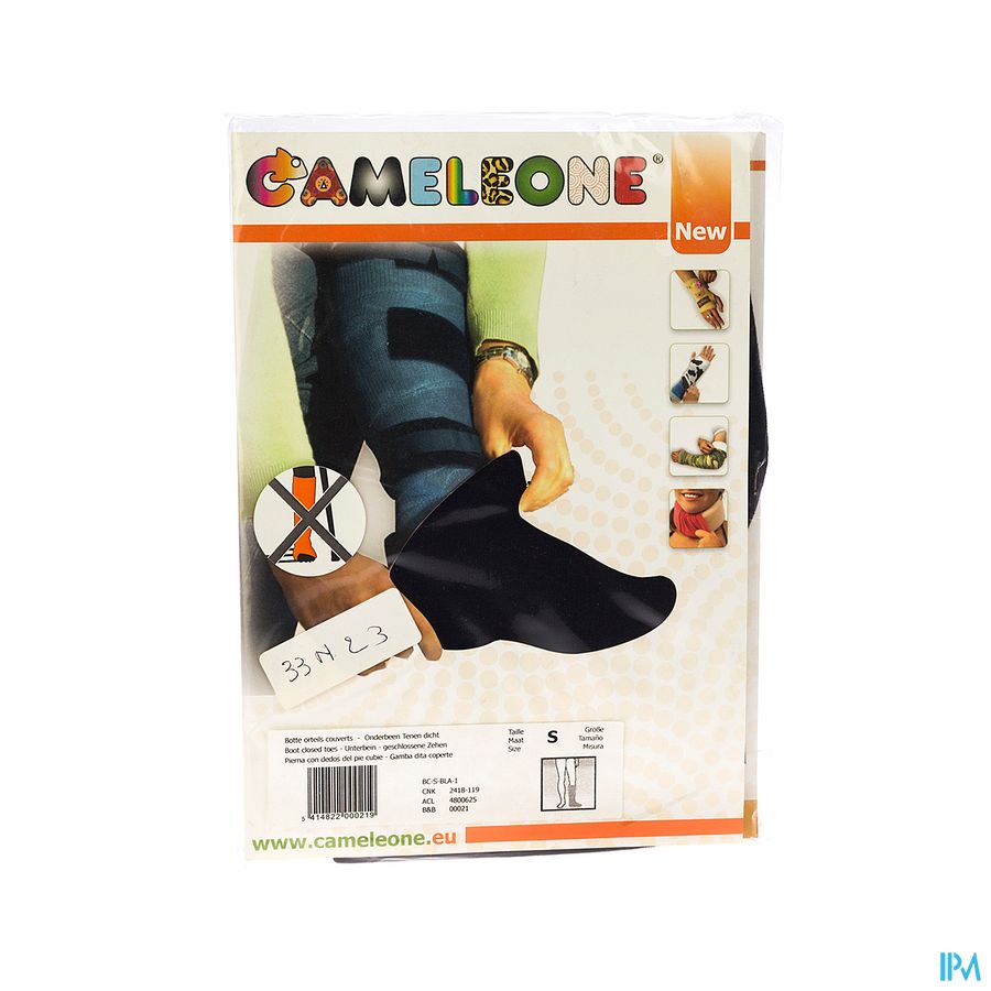 Cameleone Onderbeen Gesloten Teen Zwart S 1 Cameleone Onderbeen Gesloten Teen Zwart S 1