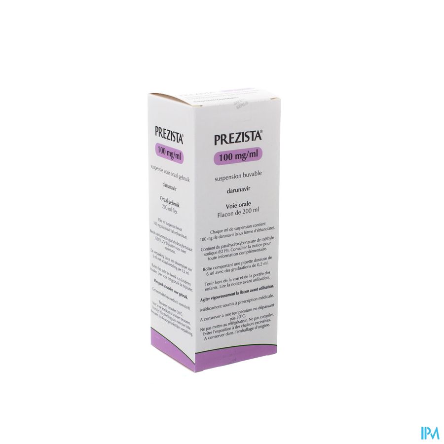 Prezista 100mg/ml Susp Ora 200ml Prezista 100mg/ml Susp Ora 200ml