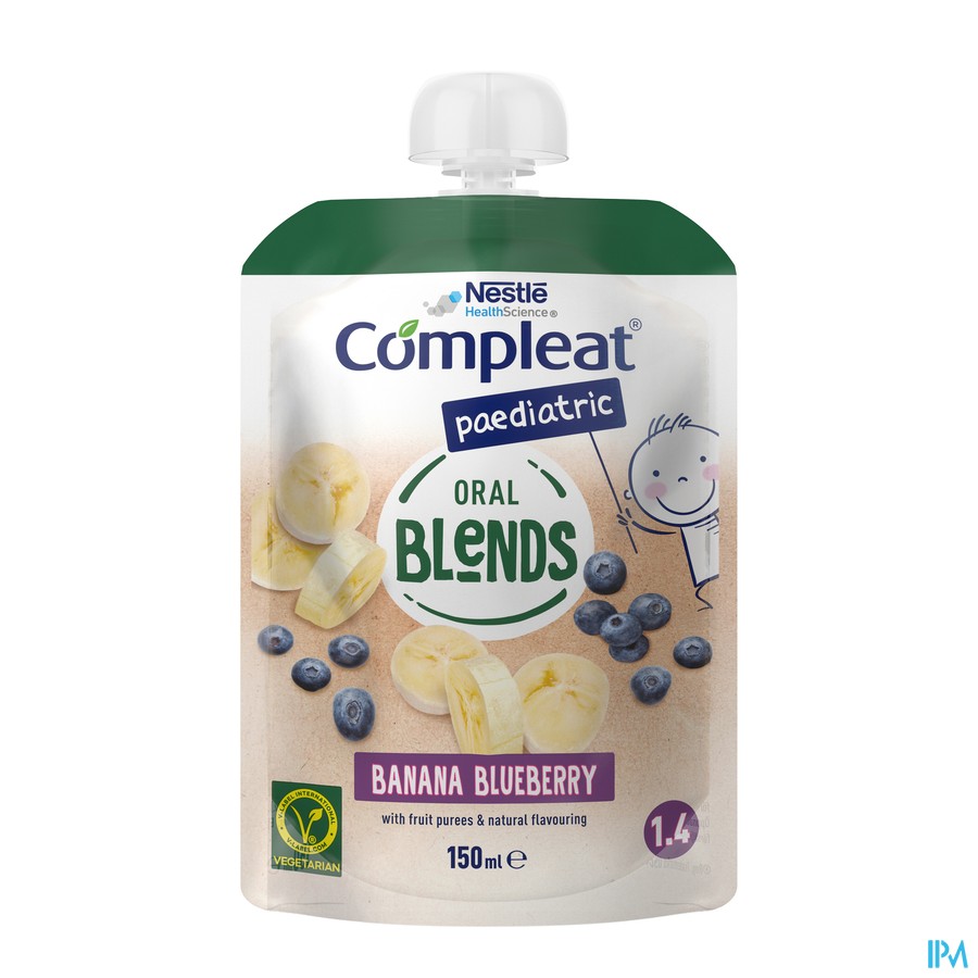 Compleat Paediatric Oral Blends Ban&bl.bes12x150ml