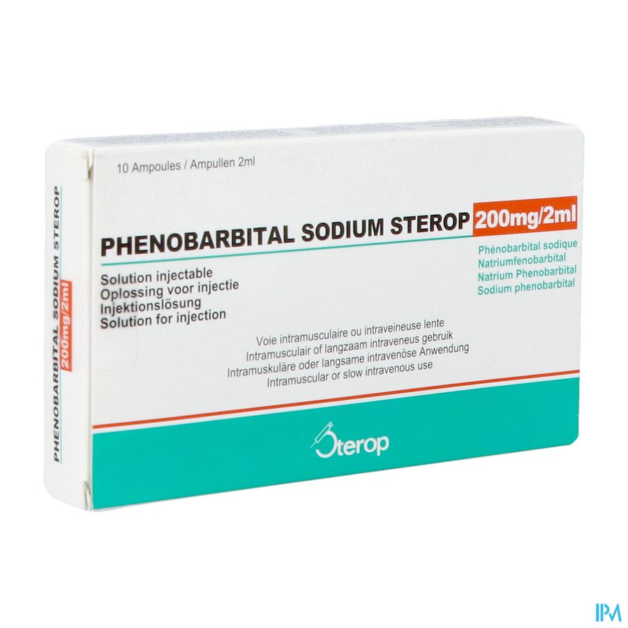 Phenobarbital Sod. Sterop 200mg/2ml Opl Inj Amp 10 Phenobarbital Sod. Sterop 200mg/2ml Opl Inj Amp 10