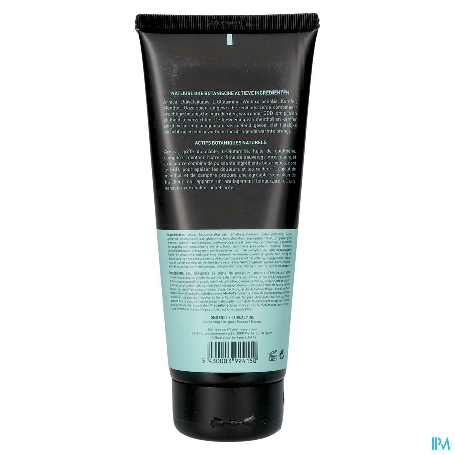 Pure Cbd Muscle & Joint Rescue Cream Tube 200ml 3