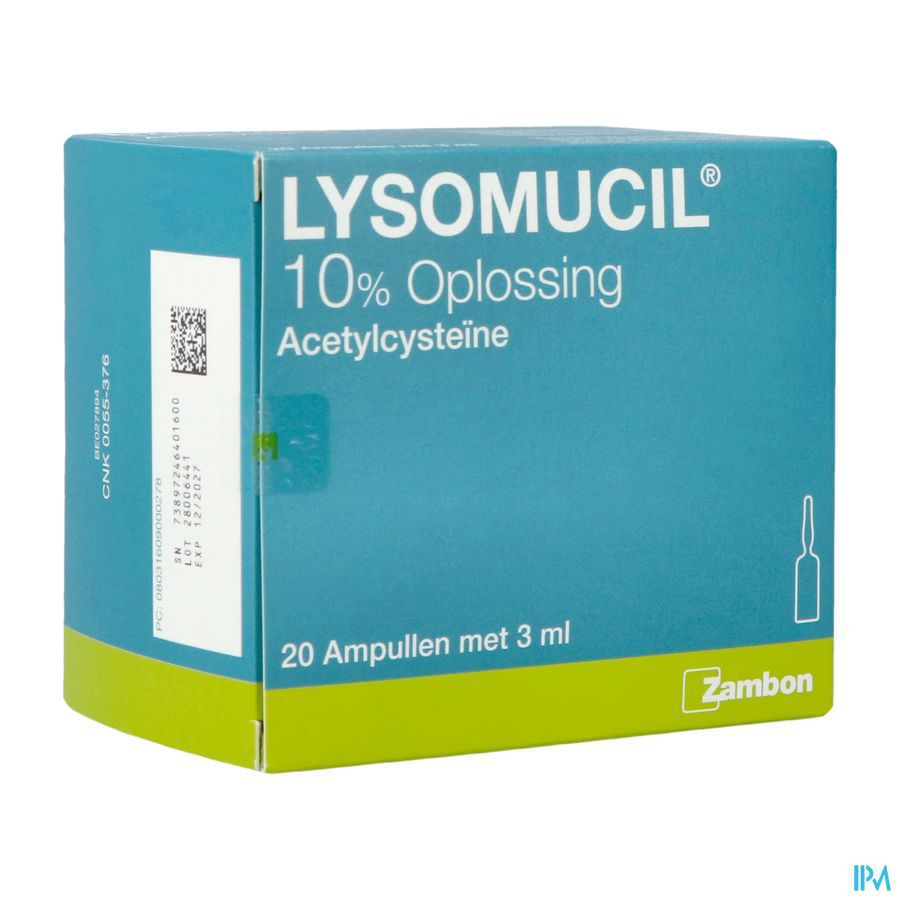 Lysomucil 10% Amp 20 X 300mg/3ml Lysomucil 10% Amp 20 X 300mg/3ml