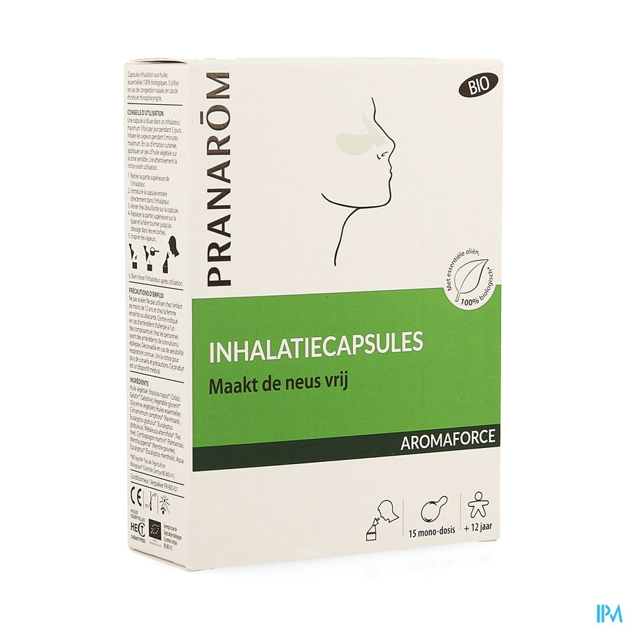 Aromaforce Bio Inhalatie Caps 15 Nf