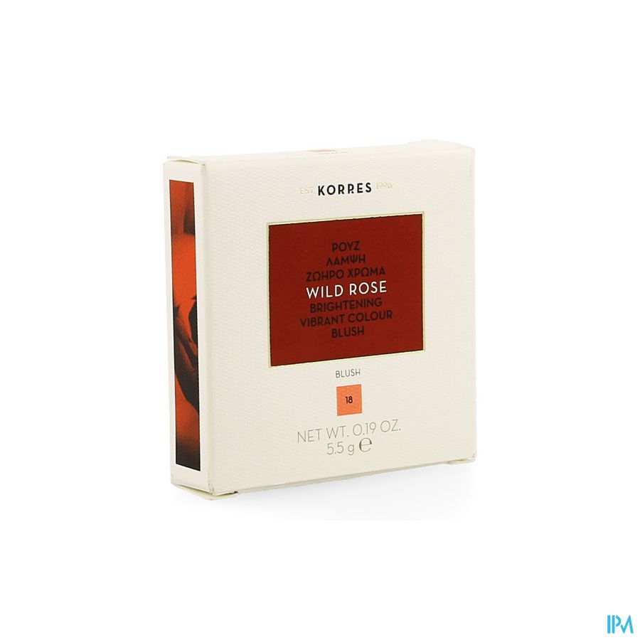 Korres Km Wild Rose Blush 18 Peach 5,5g Korres Km Wild Rose Blush 18 Peach 5,5g