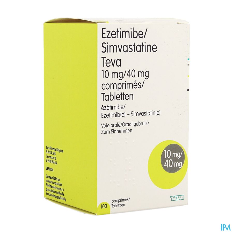 Ezesimteva 10mg/40mg Comp 100