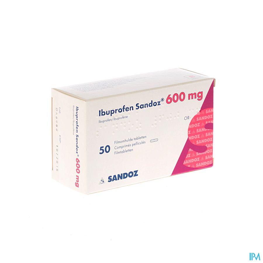 Ibuprofen Sandoz 600mg Comp Pell 50 Ibuprofen Sandoz 600mg Comp Pell 50