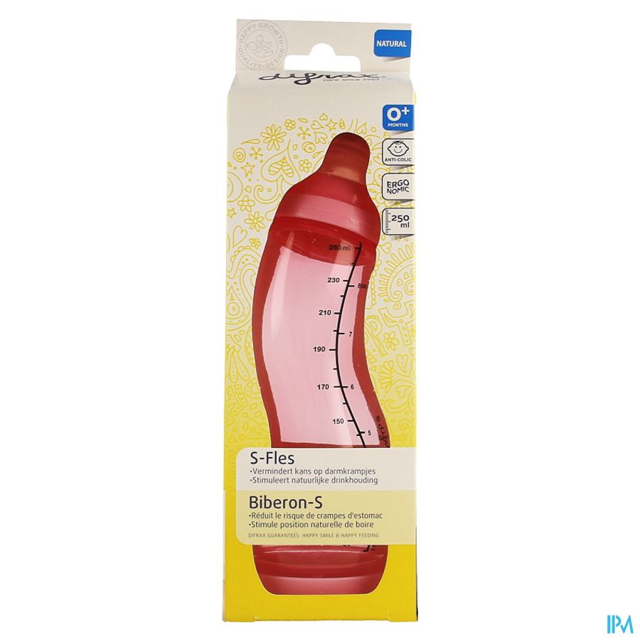 Difrax S-fles Natural 250ml 3
