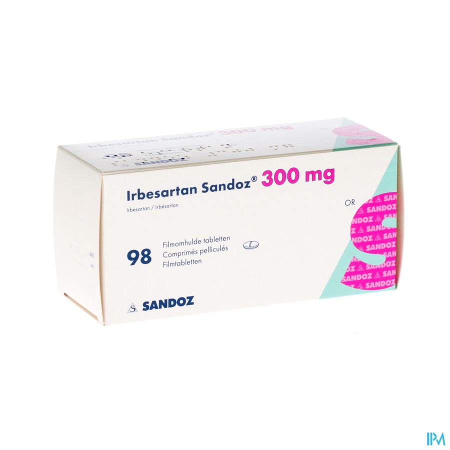 Irbesartan Sandoz 300mg Filmomh Tabl 98 X 300mg Irbesartan Sandoz 300mg Filmomh Tabl 98 X 300mg