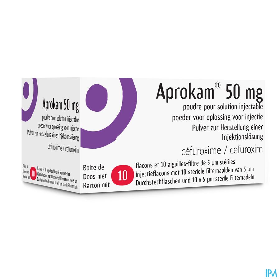 Aprokam 50mg Pulv Sol Inj 10x50mg Fl Verre Type I Aprokam 50mg Pulv Sol Inj 10x50mg Fl Verre Type I