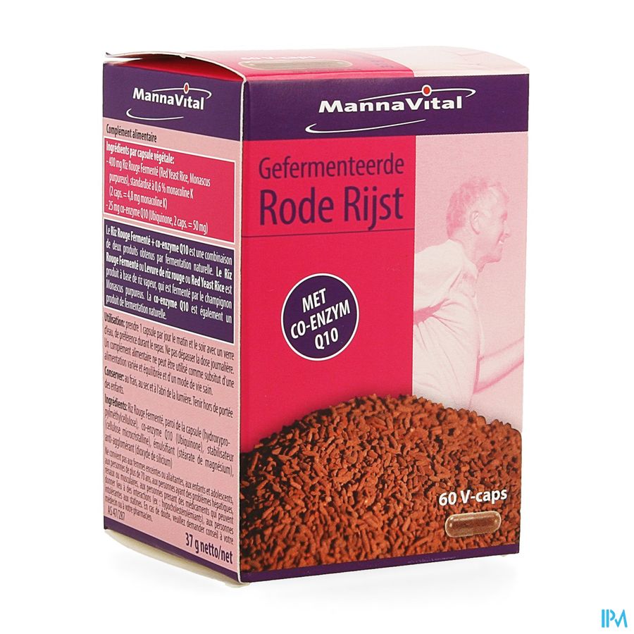 Mannavital Rode Rijst Gefermenteerd+co Enzyme Q10