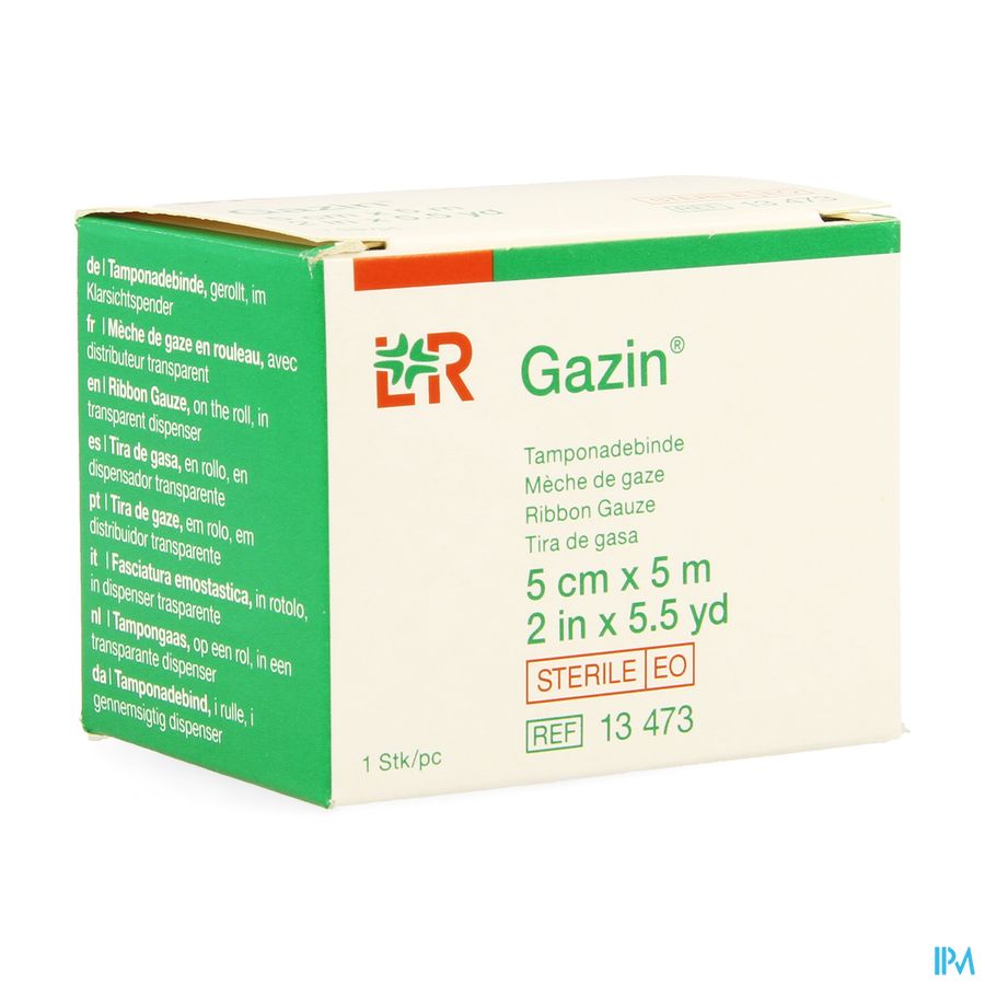 Gazin Gaaswiek Steriel 5cmx5m Gazin Gaaswiek Steriel 5cmx5m