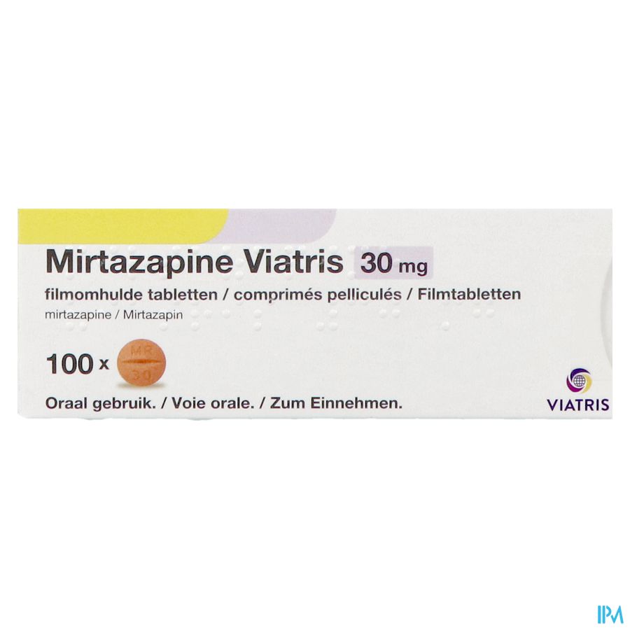 Mirtazapine Viatris 30mg Comp Pell 100 2