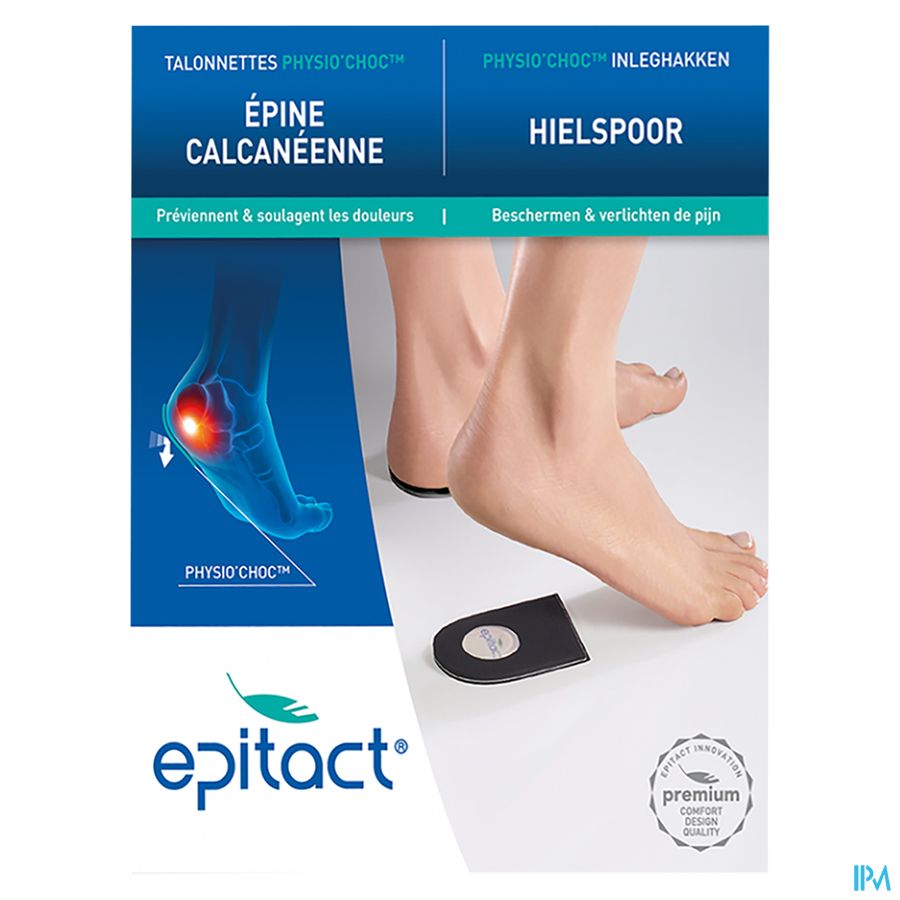 Epitact Inleghakken Physio Choc Dame 1 Paar 0661