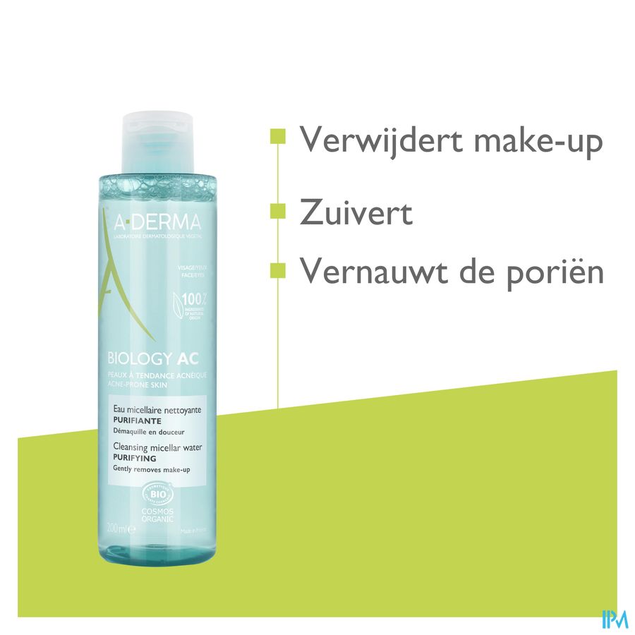 Aderma Biology Ac Zuiverend Micellair Water 200ml 9