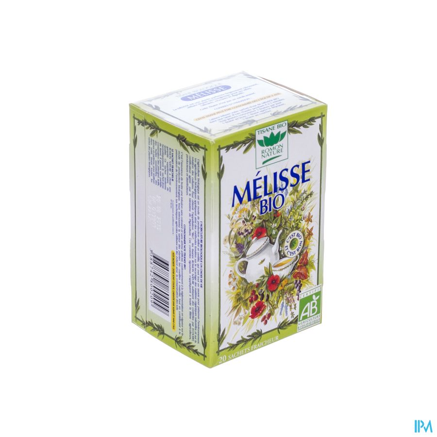 Tisane Romon Nature Citroenmelisse Bio Zakje 20 Tisane Romon Nature Citroenmelisse Bio Zakje 20