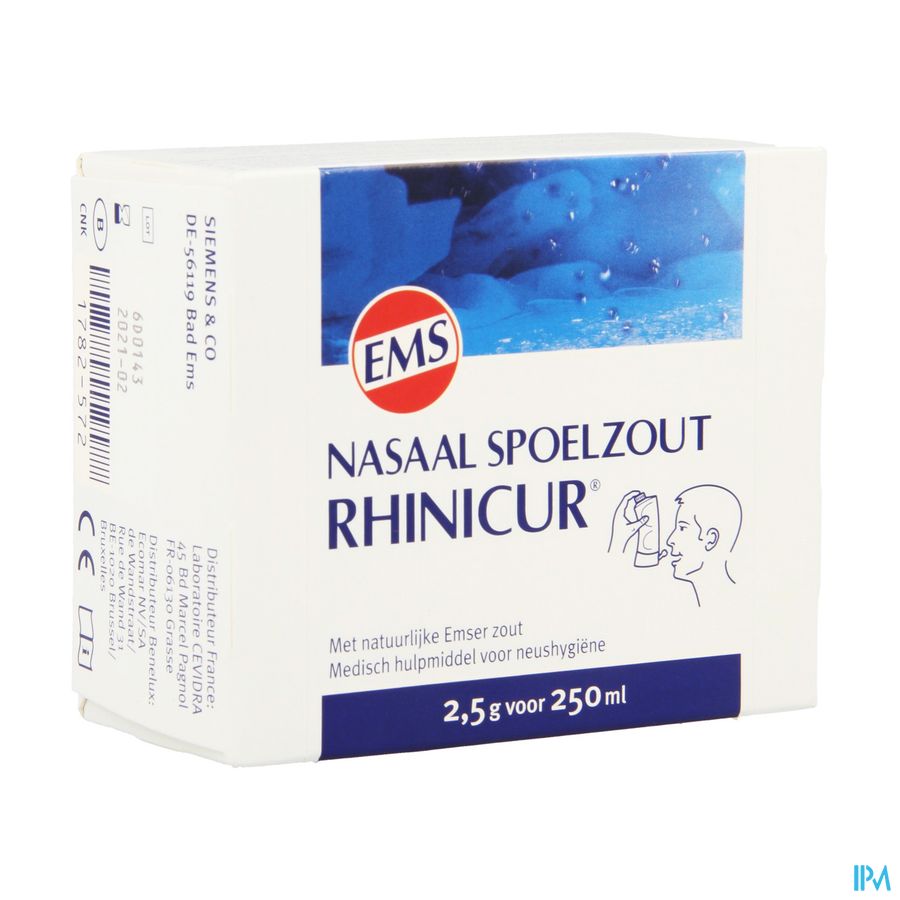 Rhinicur Nasaal Spoelzout Zakje 20x2,5g 3