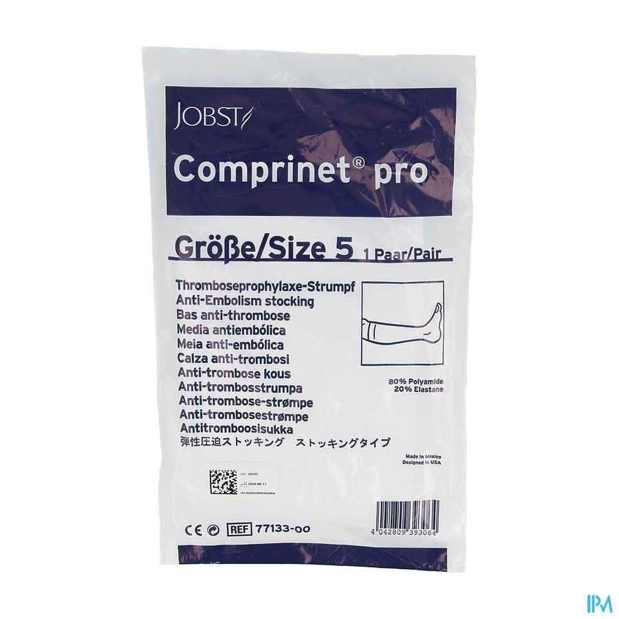 Comprinet Pro Knee Kous A/embolie T5 1paar 7713300 Comprinet Pro Knee Kous A/embolie T5 1paar 7713300