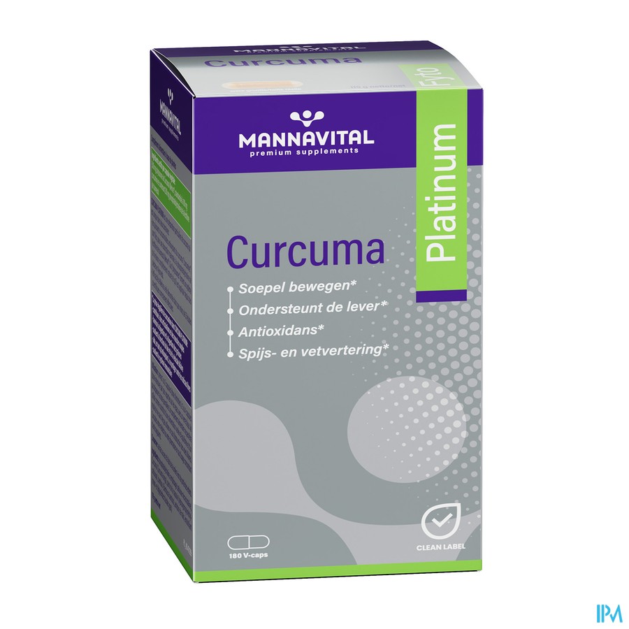 Mannavital Curcuma Platinum Caps 180