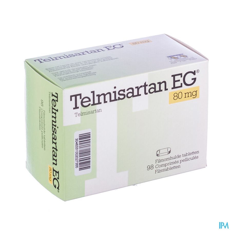 Telmisartan EG 80 Mg Filmomh Tabl 98 Telmisartan EG 80 Mg Filmomh Tabl 98