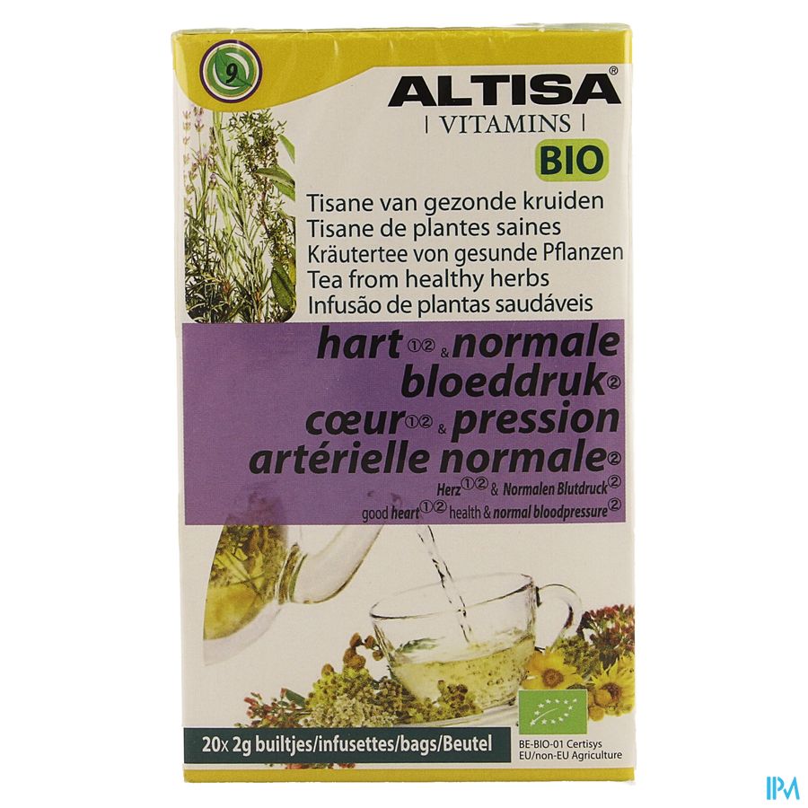 Altisa Tisane Pression Sanguine Bio 20x2g 1