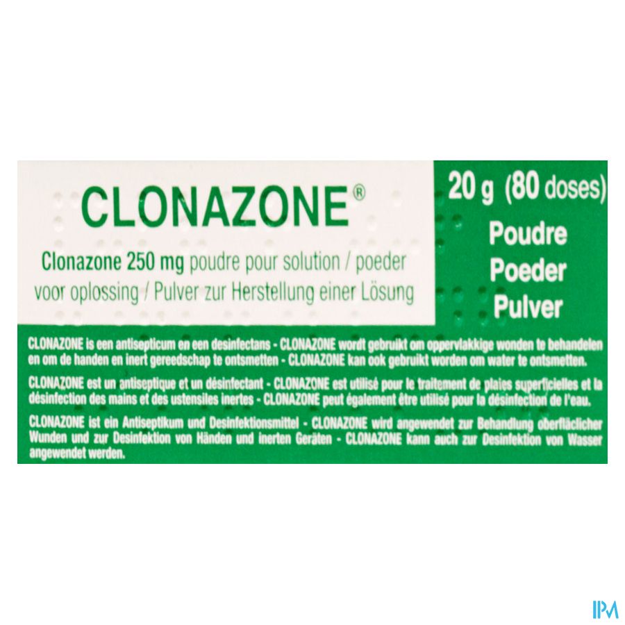 Clonazone 250mg Pdr Voor Oplossing Tube 20g 3