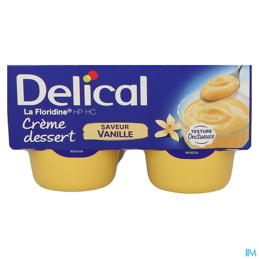 Delical Creme Dessert La Floridine Vanille 4x200g 4