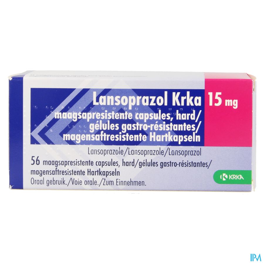 Lansoprazol Krka 15mg Gastro Res.blist. Caps 56 1