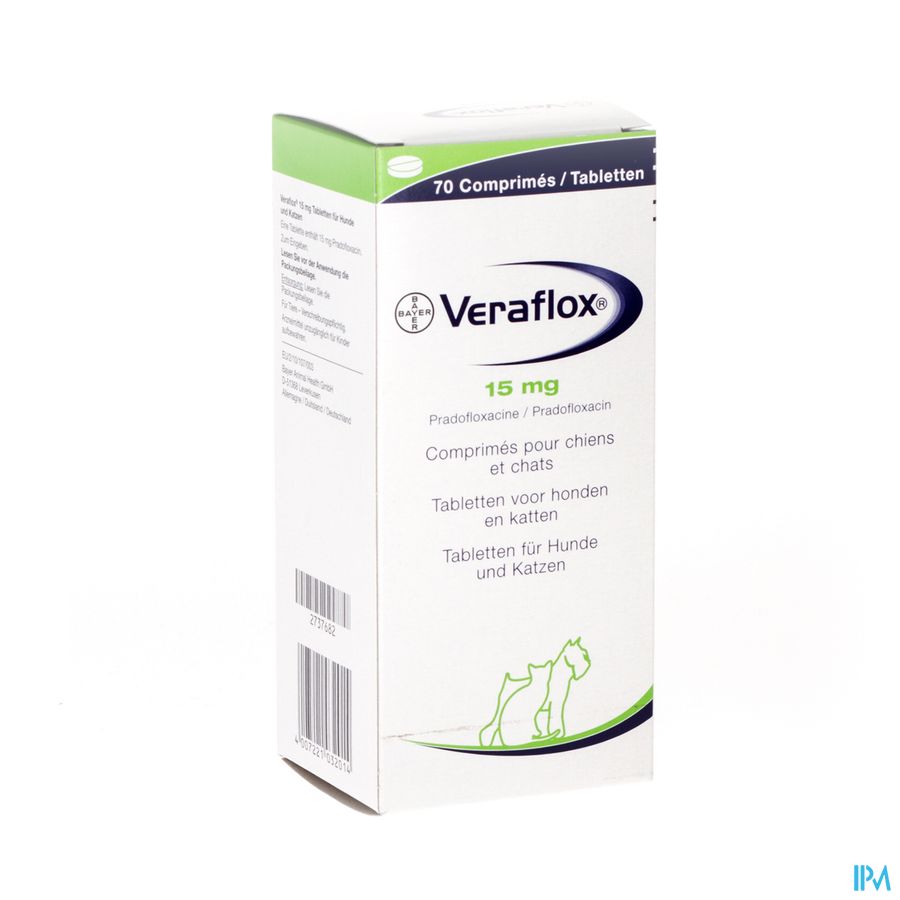 Veraflox 15mg Hond/kat Comp 70 X 15mg Veraflox 15mg Hond/kat Comp 70 X 15mg