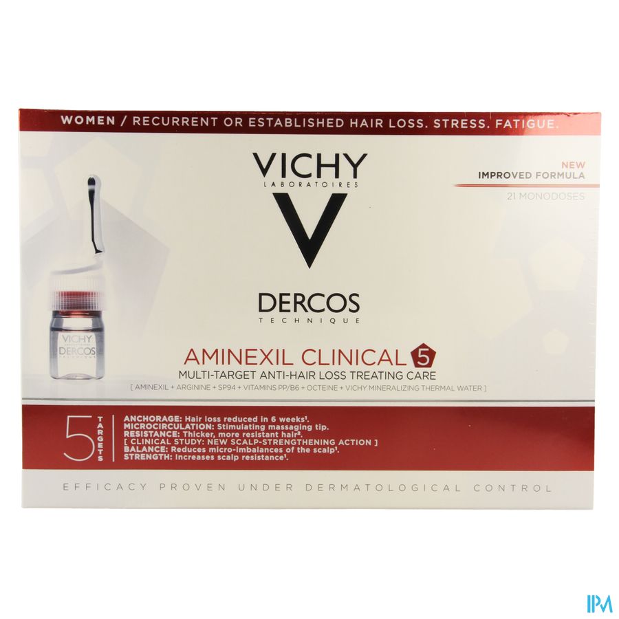 Vichy Dercos Aminexil Clinical 5 Women Amp 21x6ml 6