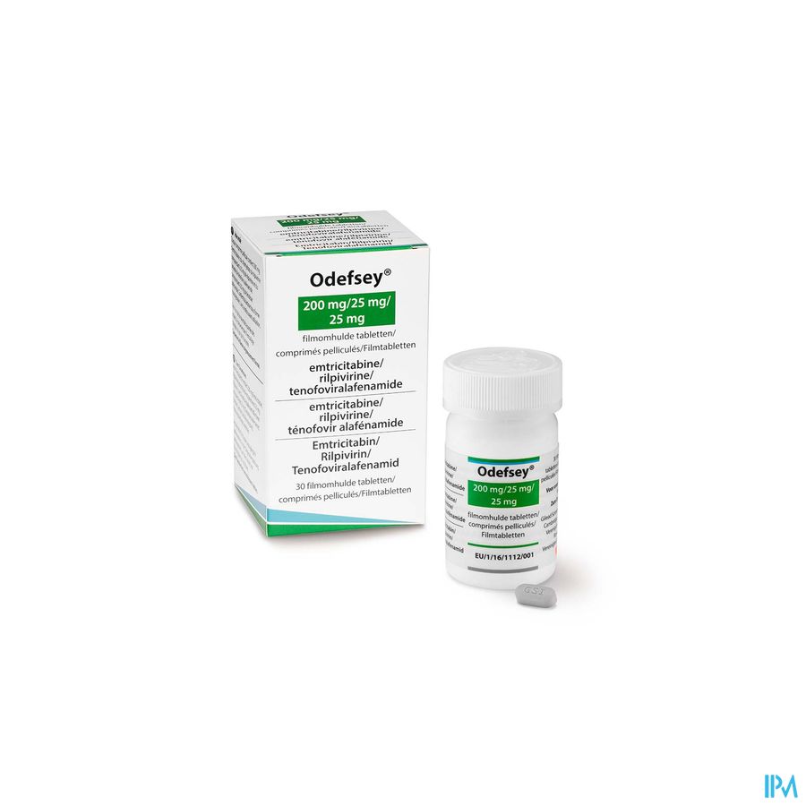 Odefsey 200mg/ 25mg/ 25mg Filmomh Tabl Fl 30 Odefsey 200mg/ 25mg/ 25mg Filmomh Tabl Fl 30