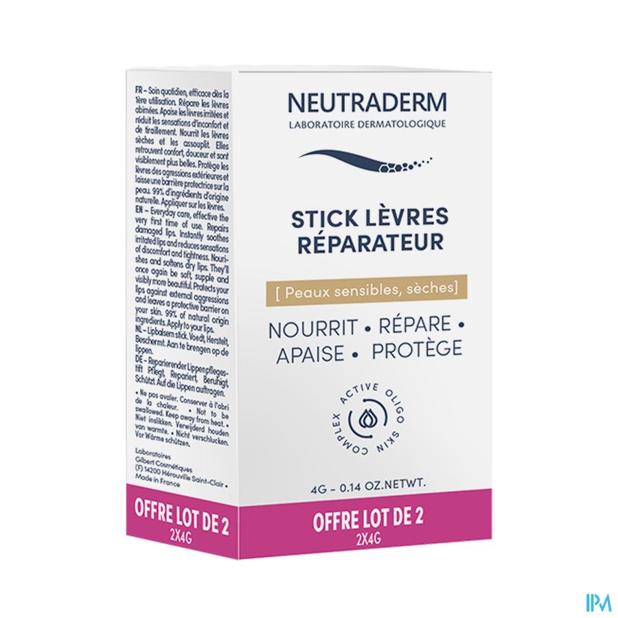 Neutraderm Duo Lipbalsem Stick 2x4g Neutraderm Duo Lipbalsem Stick 2x4g