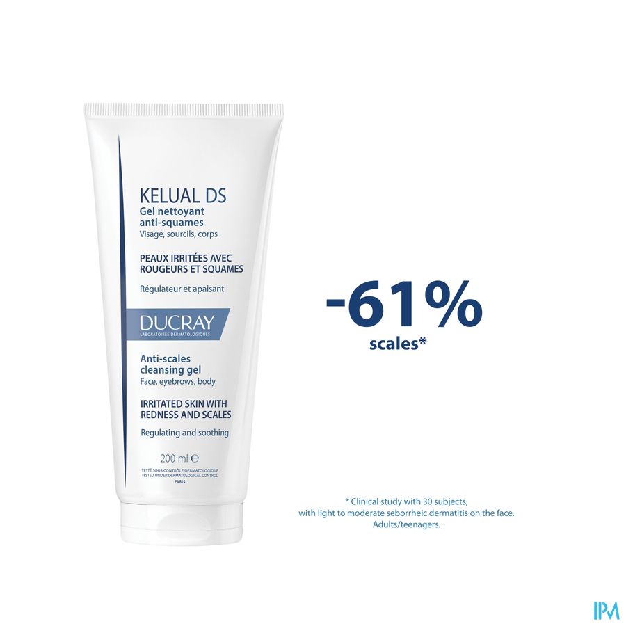 Ducray Kelual Ds Reinigingsgel A/schilfers200ml Nf 8