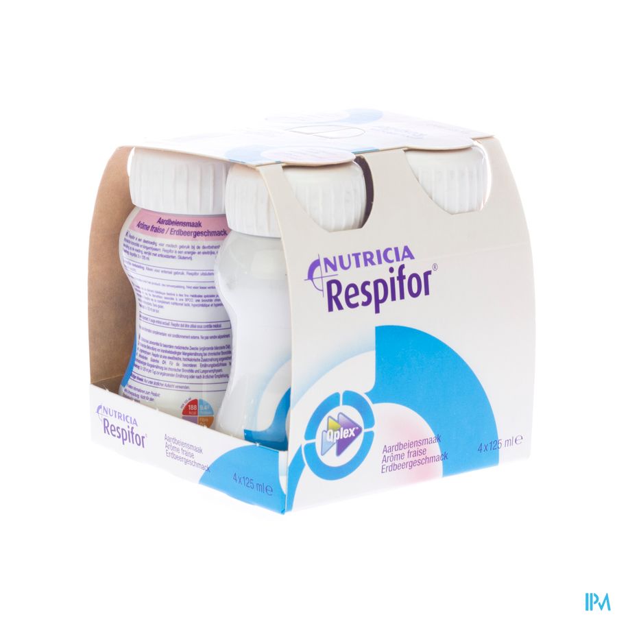 Respifor Aardbei 4x125ml Respifor Aardbei 4x125ml